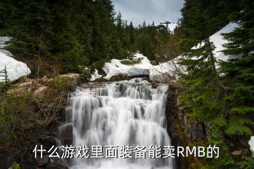 什么游戏里面装备能卖RMB的