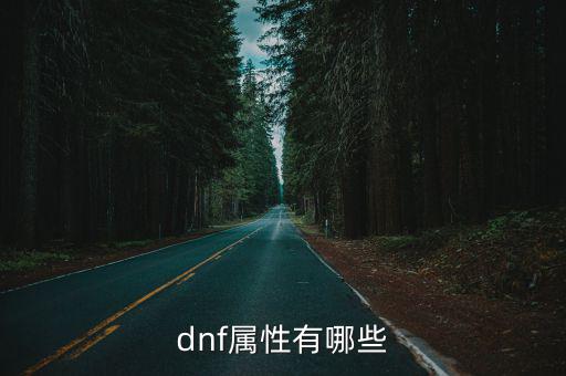 dnf属性有哪些