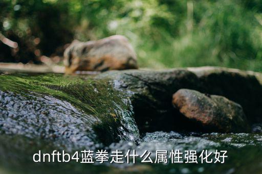 dnftb4蓝拳走什么属性强化好