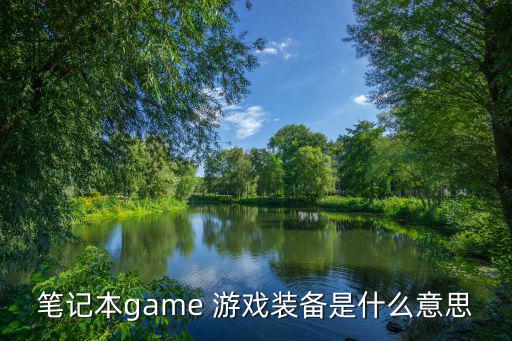 笔记本game 游戏装备是什么意思