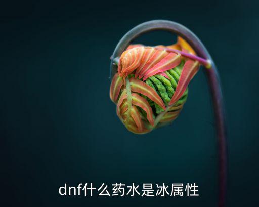 dnf什么药水是冰属性