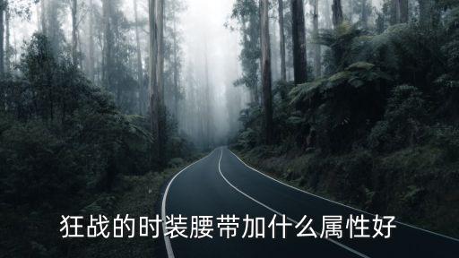 狂战的时装腰带加什么属性好