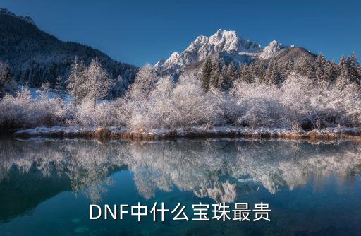 DNF中什么宝珠最贵