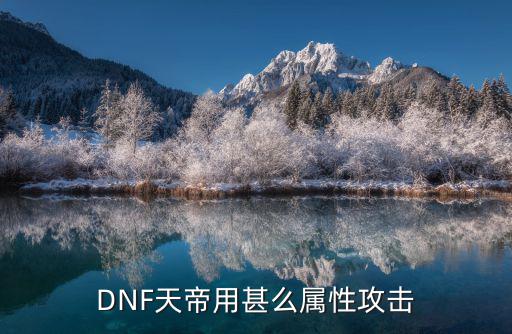 DNF天帝用甚么属性攻击