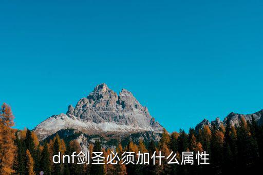 dnf剑圣吃什么属性，DNF剑圣应该加什么属性