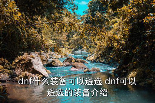 dnf什么装备可以遴选 dnf可以遴选的装备介绍