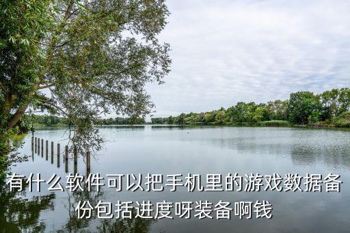 有什么软件可以把手机里的游戏数据备份包括进度呀装备啊钱