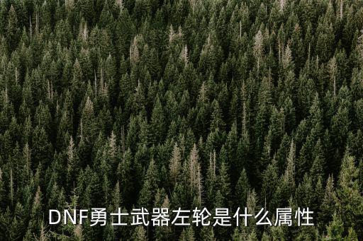 DNF勇士武器左轮是什么属性