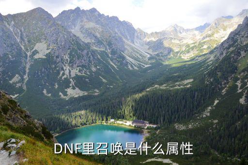 DNF里召唤是什么属性