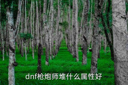 dnf枪炮师堆什么属性好