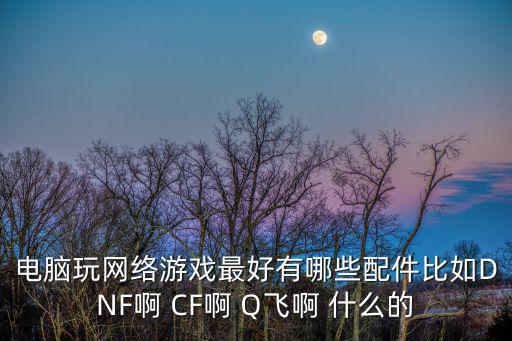 电脑玩网络游戏最好有哪些配件比如DNF啊 CF啊 Q飞啊 什么的