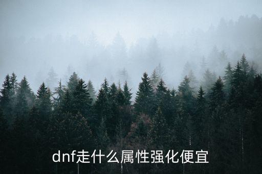 dnf走什么属性强化便宜