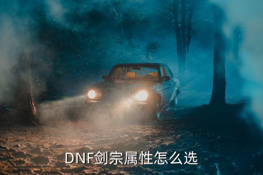 DNF剑宗属性怎么选