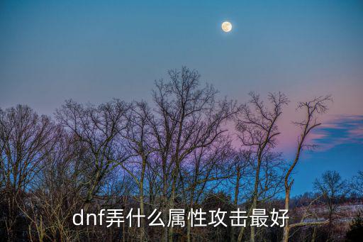 dnf什么属性加攻击，dnf弄什么属性攻击最好