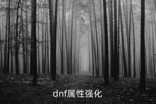 dnf属性强化