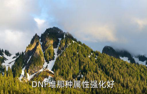 DNF堆那种属性强化好