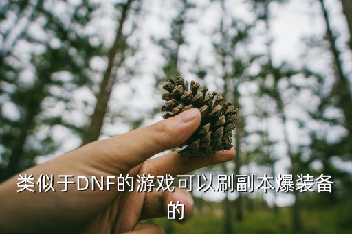 类似于DNF的游戏可以刷副本爆装备的