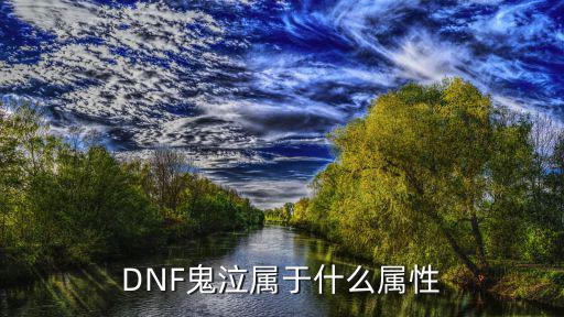 DNF鬼泣属于什么属性