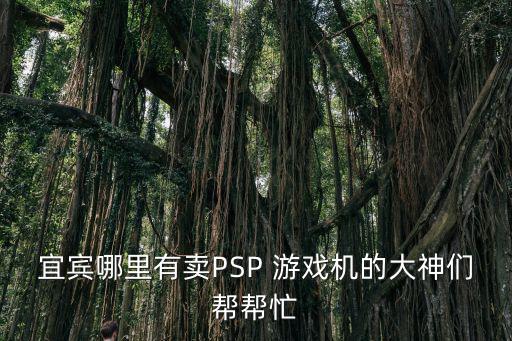 宜宾哪里有卖PSP 游戏机的大神们帮帮忙