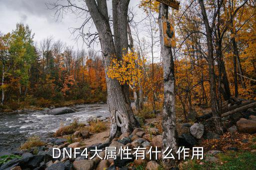 DNF4大属性有什么作用