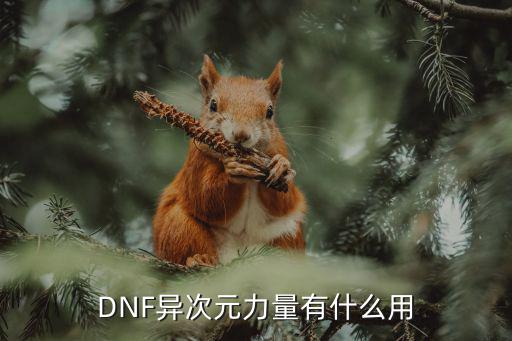 DNF异次元力量有什么用