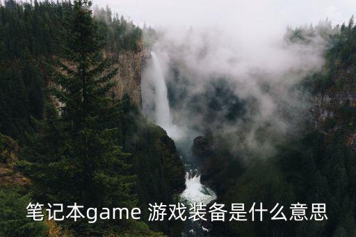 笔记本game 游戏装备是什么意思