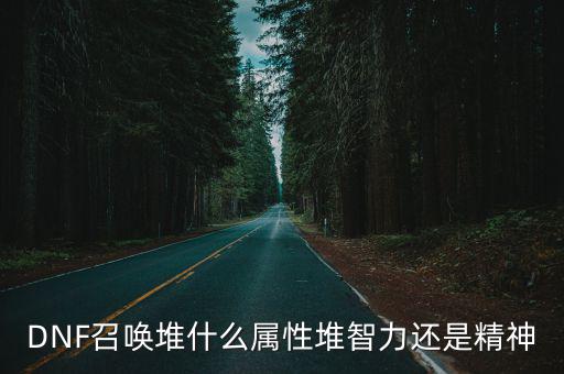 DNF召唤堆什么属性堆智力还是精神