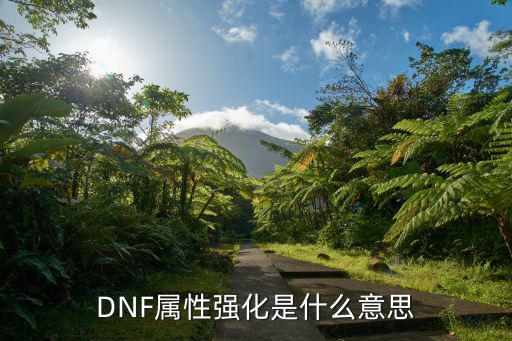 dnf属性加强是什么，dnf里属性强化是什么意思