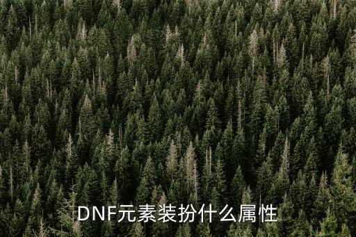 dnf元素带什么属性，DNF元素学什么属性好