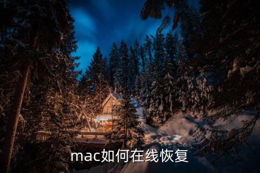 mac如何在线恢复