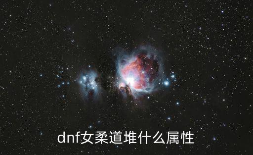 dnf女柔道堆什么属性