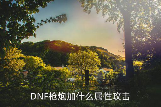 dnf枪炮需要什么属性，DNF枪炮要什么属性的装备