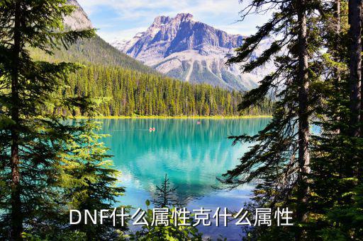 DNF什么属性克什么属性