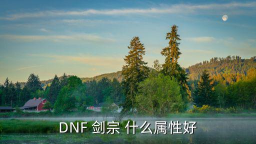 DNF 剑宗 什么属性好