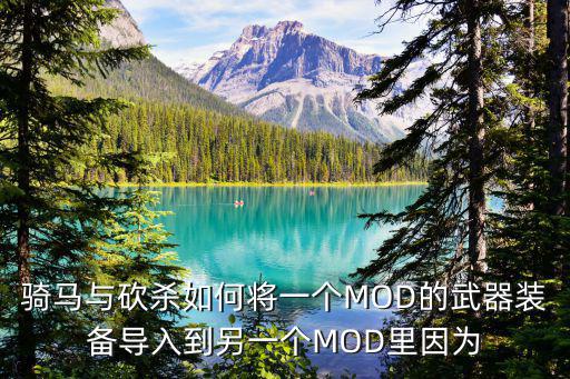 骑马与砍杀如何将一个MOD的武器装备导入到另一个MOD里因为