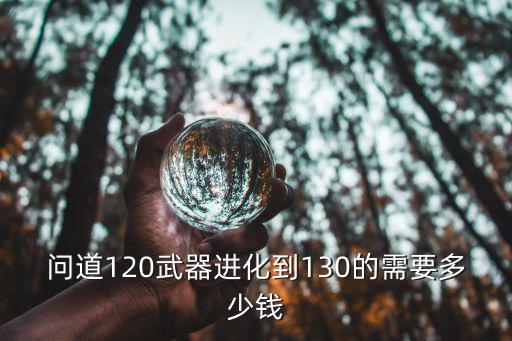 问道120武器进化到130的需要多少钱