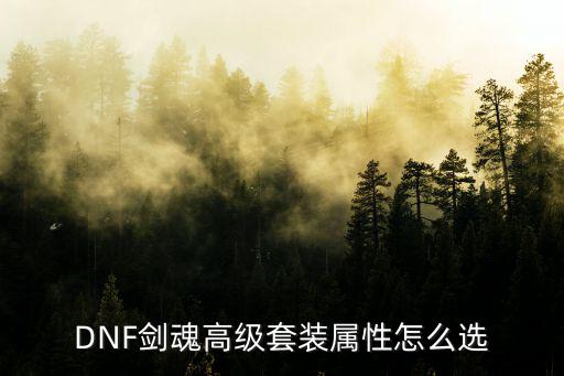 dnf剑魂什么套装属性，DNF剑魂高级套装属性怎么选