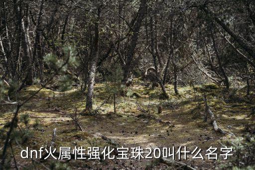 dnf火属性强化宝珠20叫什么名字