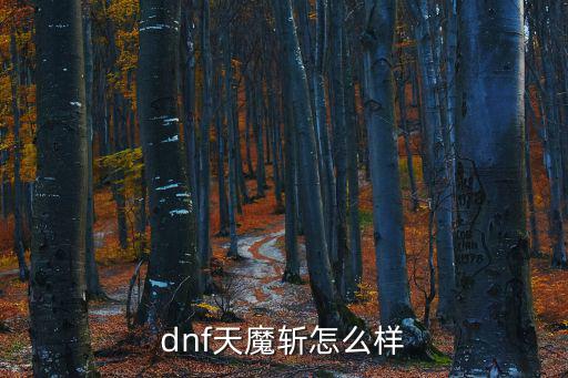 dnf天魔斩怎么样