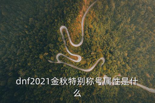 dnf2021金秋特别称号属性是什么