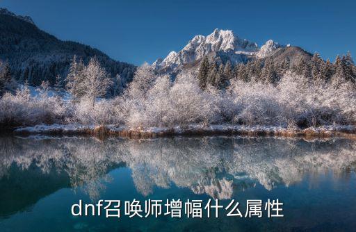 dnf召唤师增幅什么属性