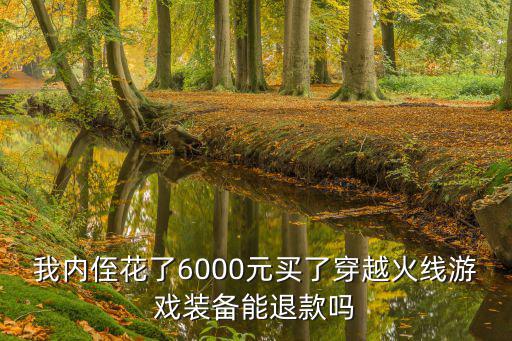 我内侄花了6000元买了穿越火线游戏装备能退款吗