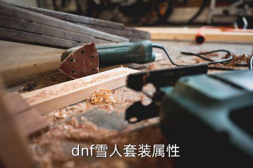 dnf雪人套装属性