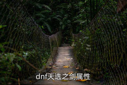 dnf天选之剑属性