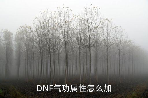 DNF气功属性怎么加