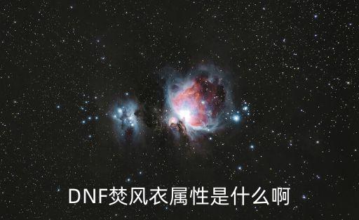 DNF焚风衣属性是什么啊