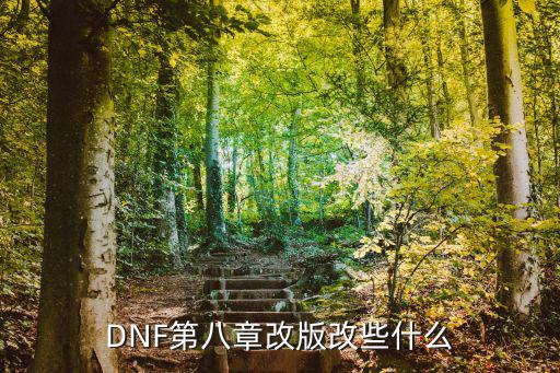 DNF第八章改版改些什么