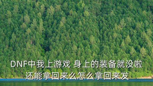 游戏装备没拿到怎么处理，DNF中我上游戏 身上的装备就没啦 还能拿回来么怎么拿回来发