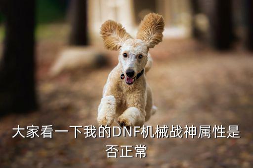 dnf机械战神弱什么属性，dnf机械要什么属性