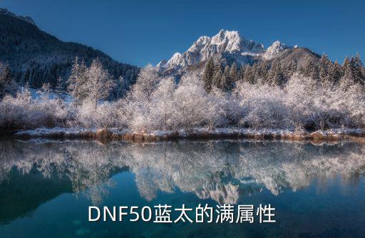 DNF50蓝太的满属性